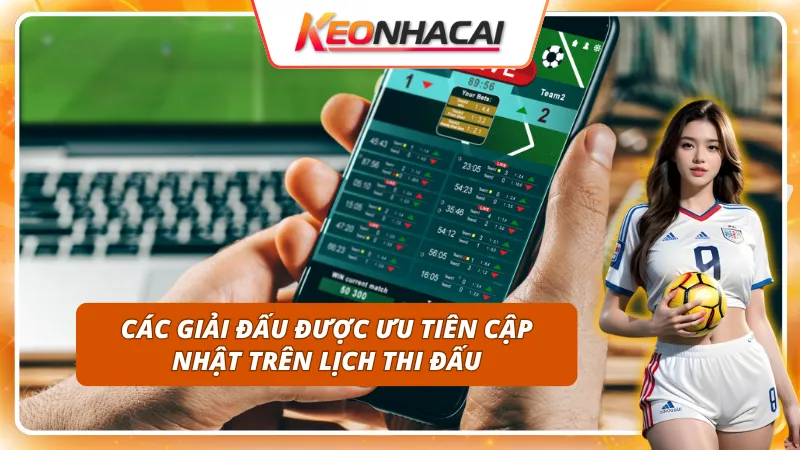 Top giải đấu nổi bật luôn có mặt sớm trên lịch thi đấu