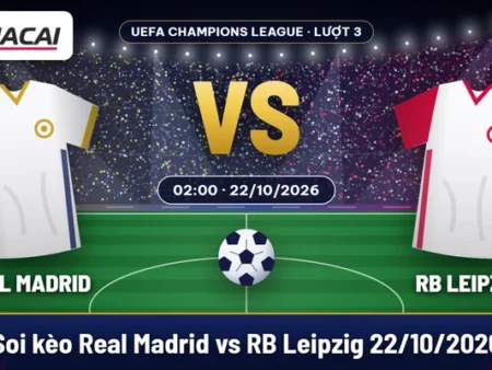 Soi kèo Real Madrid vs RB Leipzig 22/10: ưu tiên cửa trên